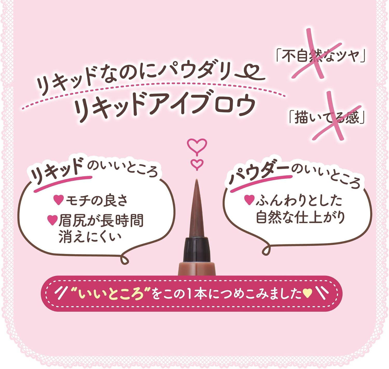 Canmake Flores Brow Liquid 02 Citron Brown 0.5ml Liquid Eyebrow Charcoal Powder Matte Light Brown