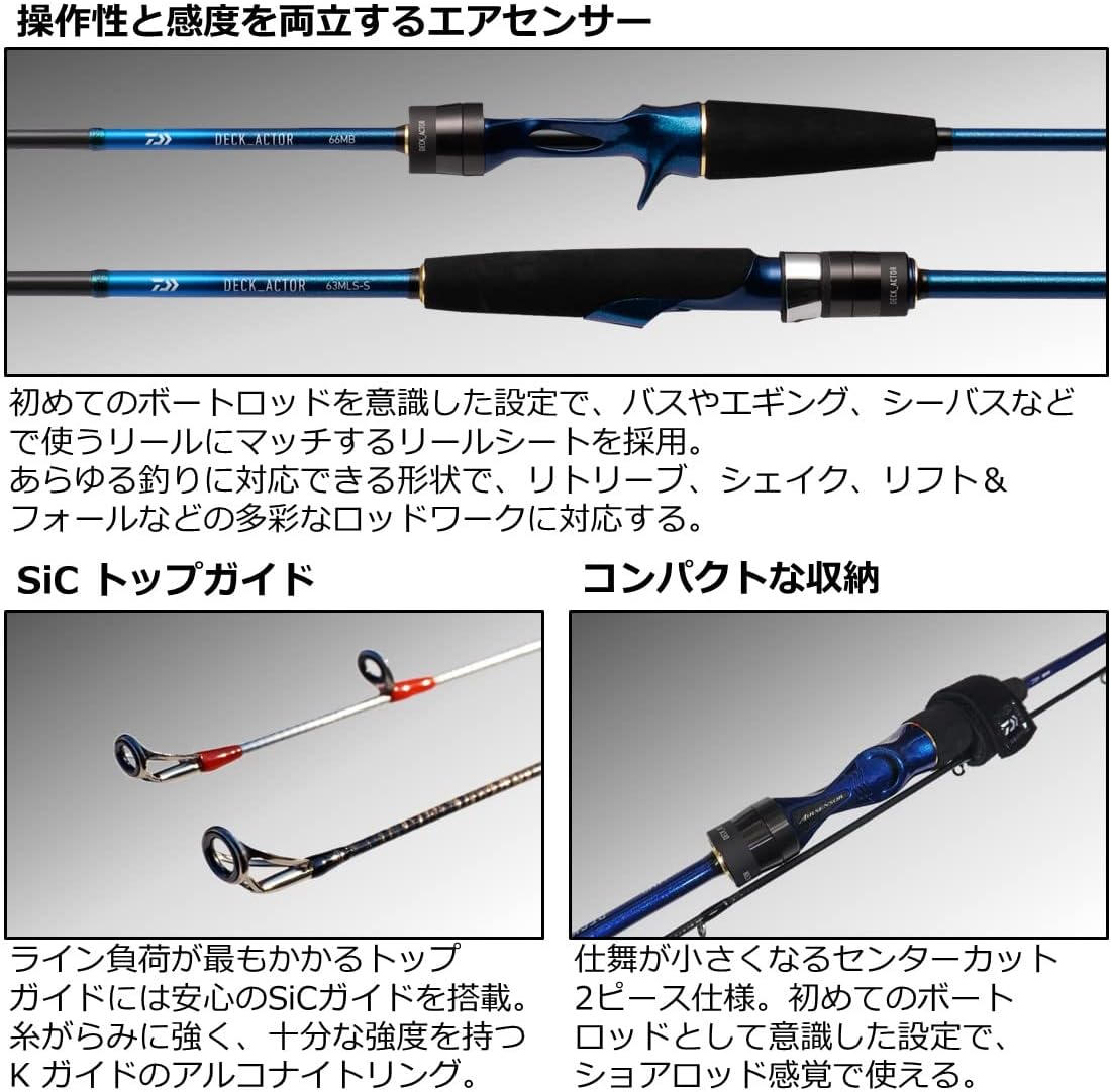 DAIWA DECK_ACTOR (2021 Model) Jigging/Casting/Tylava/Multi-Rod
