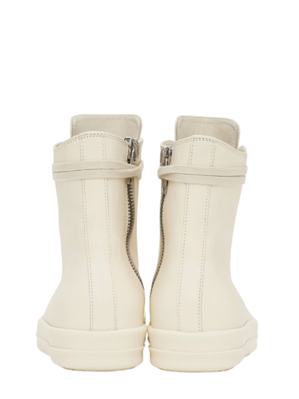 Rick リックオーウェンズリックオーウェンズホワイトハイトップスニーカーの女性 - Image 4