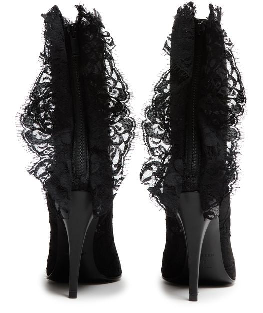 MCQUEEN Heron lace ankle boots - Image 4
