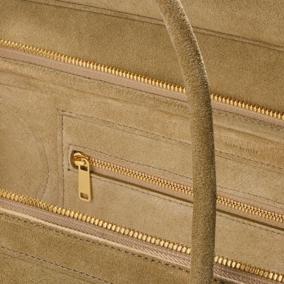 CELINE Medium new luggage in suede calfskin - Image 4