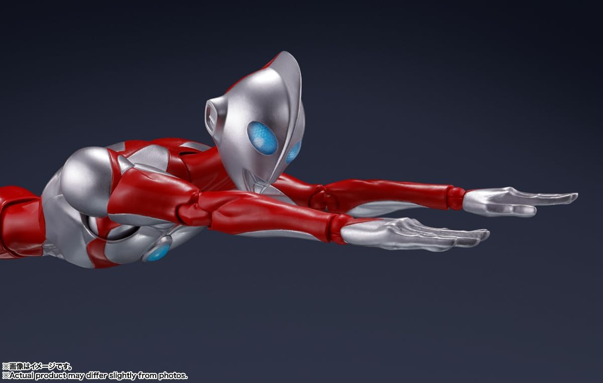 S.H. Figuarts Ultraman & Emi (ULTRAMAN: RISING), Approx. 6.3 inches (160 mm) & 1.2 inches (30 mm), PVC & ABS, Pre-painted Action Figure