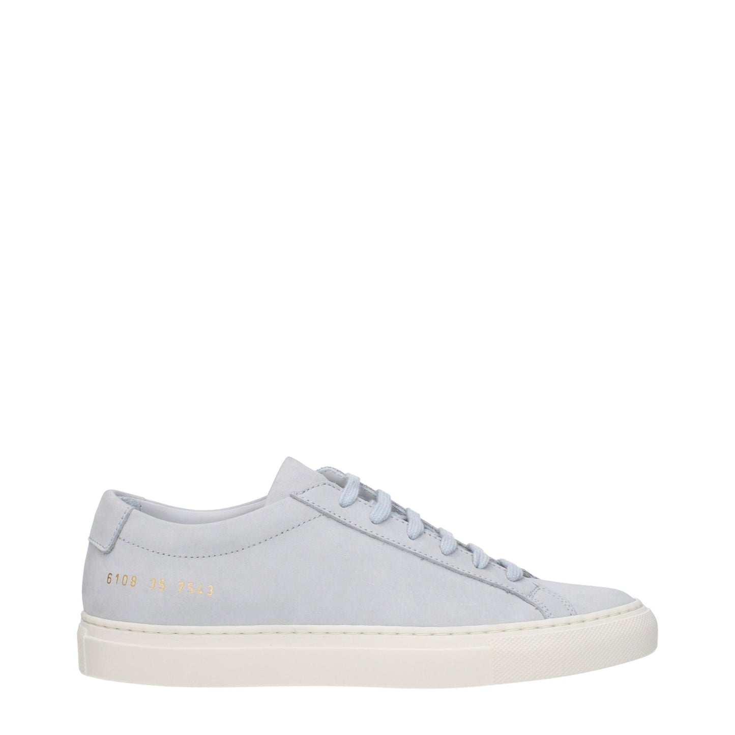 Common Projects 一般的なプロジェクトスニーカー女性スエードグレー/シュガーペーパー - Image 4