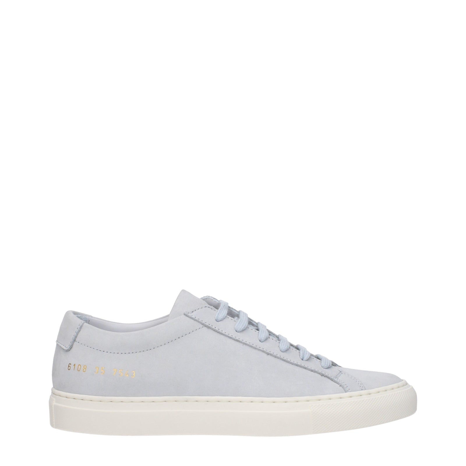 Common Projects 一般的なプロジェクトスニーカー女性スエードグレー/シュガーペーパー - Image 4