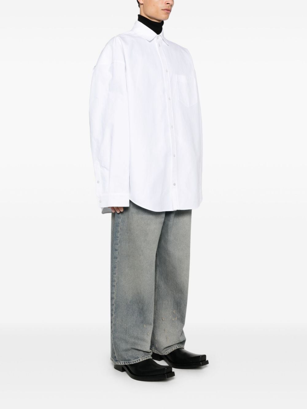 Balenciaga バレンシアガ特大のコットンシャツ - Image 4