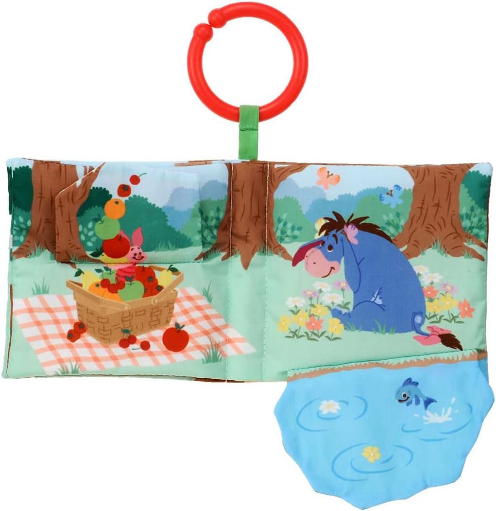 Takara Tomy (TAKARA TOMY) Disney Dear Little Hands - Peek-a-Boo Cloth Book, Winnie the Pooh