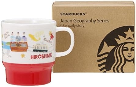 STARBUCKS スターバックス スタバ 日本限定 広島限定のマグカップ リニューアルデザイン 紅葉 もみじ お好み焼き 広島風 宮島 鹿 広島 hirosima 地域限定 ご当地限定 赤 レッド マグ コップ