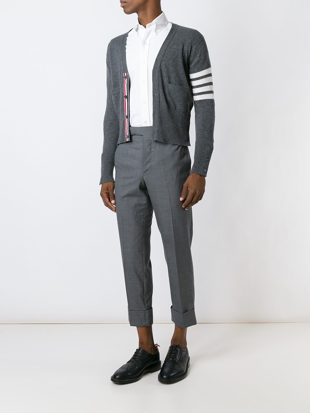 Thom Thom Browne 4 Bar Cashmere Cardigan - Image 4