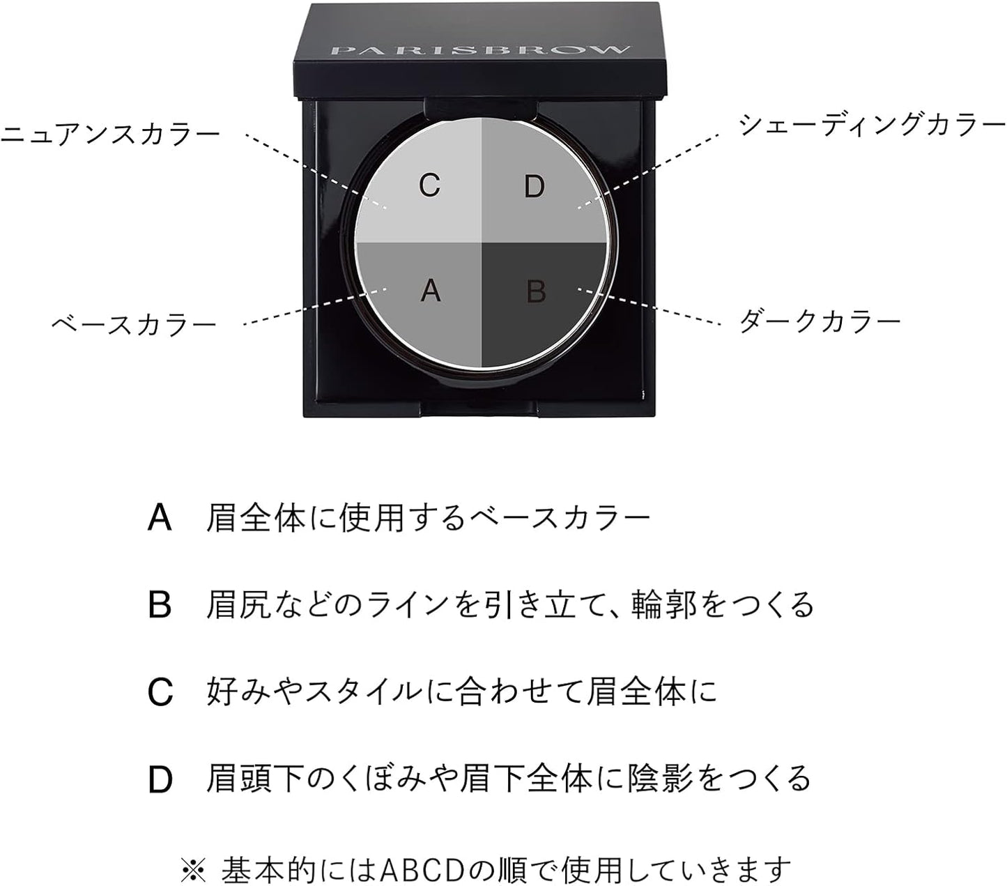 PARISBROW Perfect Eye & Brow Palette 04/Olive Gray (Mode)