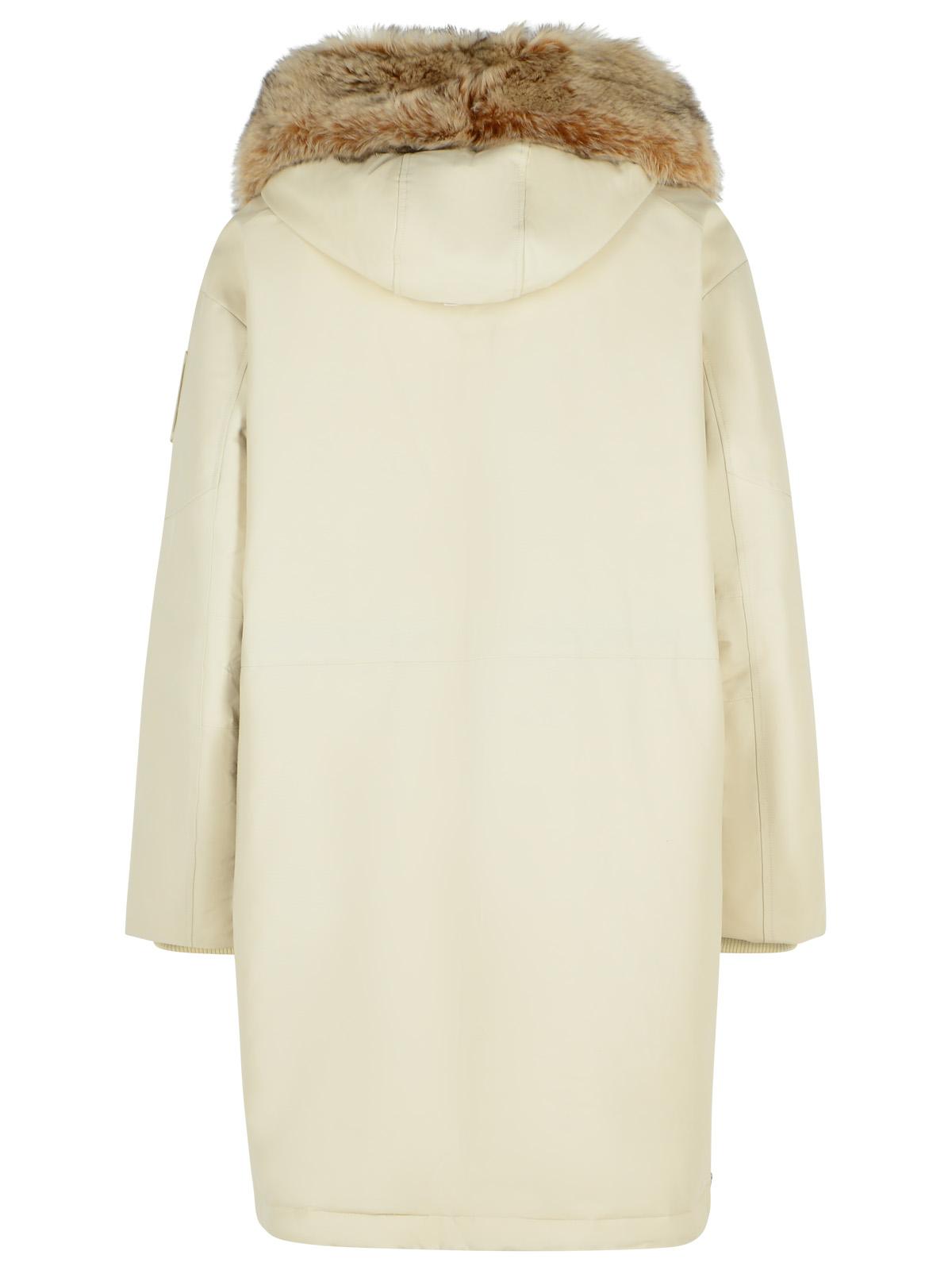 Moose ムースナックルズ「ドーソン」クリームコットンブレンドパーカ - Image 4