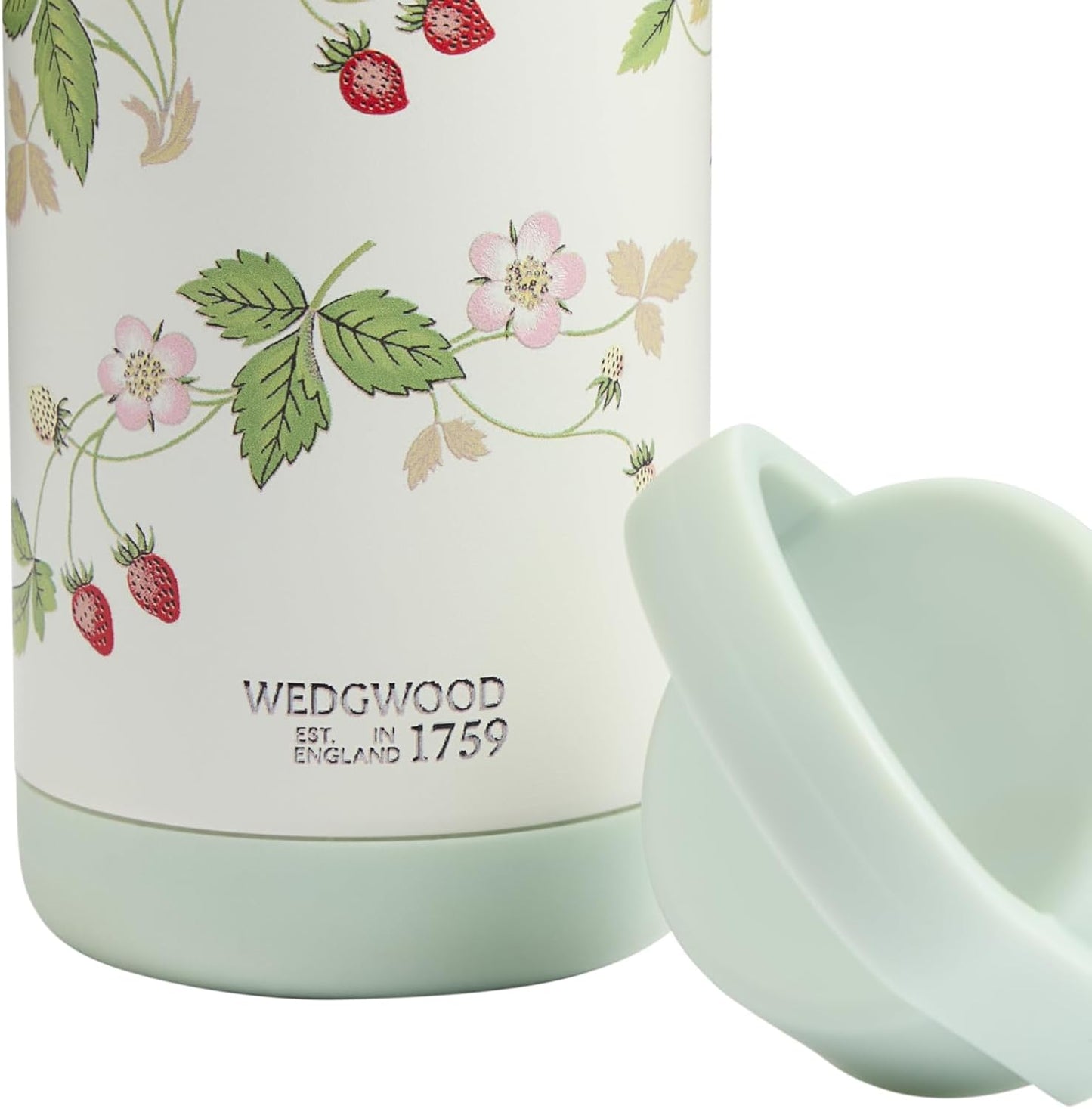 Wedgwood 1078322 Wild Strawberry Thermos Bottle, 16.9 fl oz (500 ml), Thermal and Cold Water Bottle