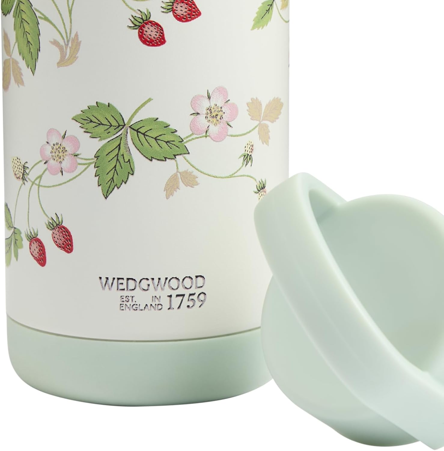 Wedgwood 1078322 Wild Strawberry Thermos Bottle, 16.9 fl oz (500 ml), Thermal and Cold Water Bottle