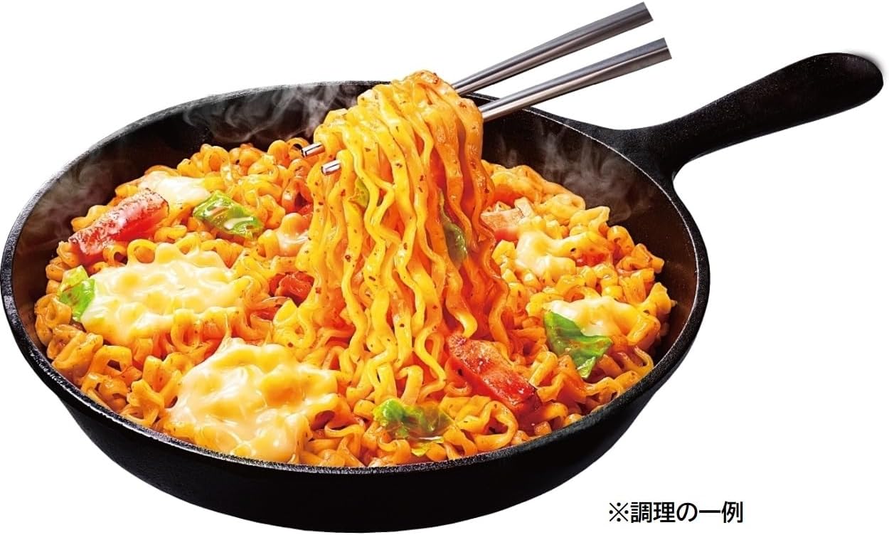 Nissin Foods Pokkun Myeon, Korean Style Sweet and Spicy Cheese, Pack of 5, Instant 18.1 oz (510 g)