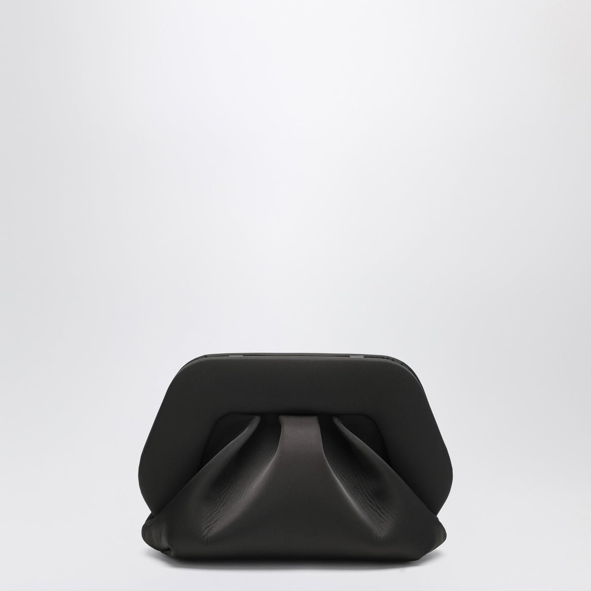 Themoire テモイレブラックサテンギアクラッチバッグ - Image 4