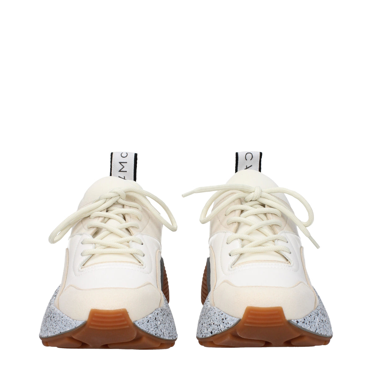 Stella ステラ・マッカートニー・スニーカーの女性エコ・レザー・ベージュ/雪 - Image 4