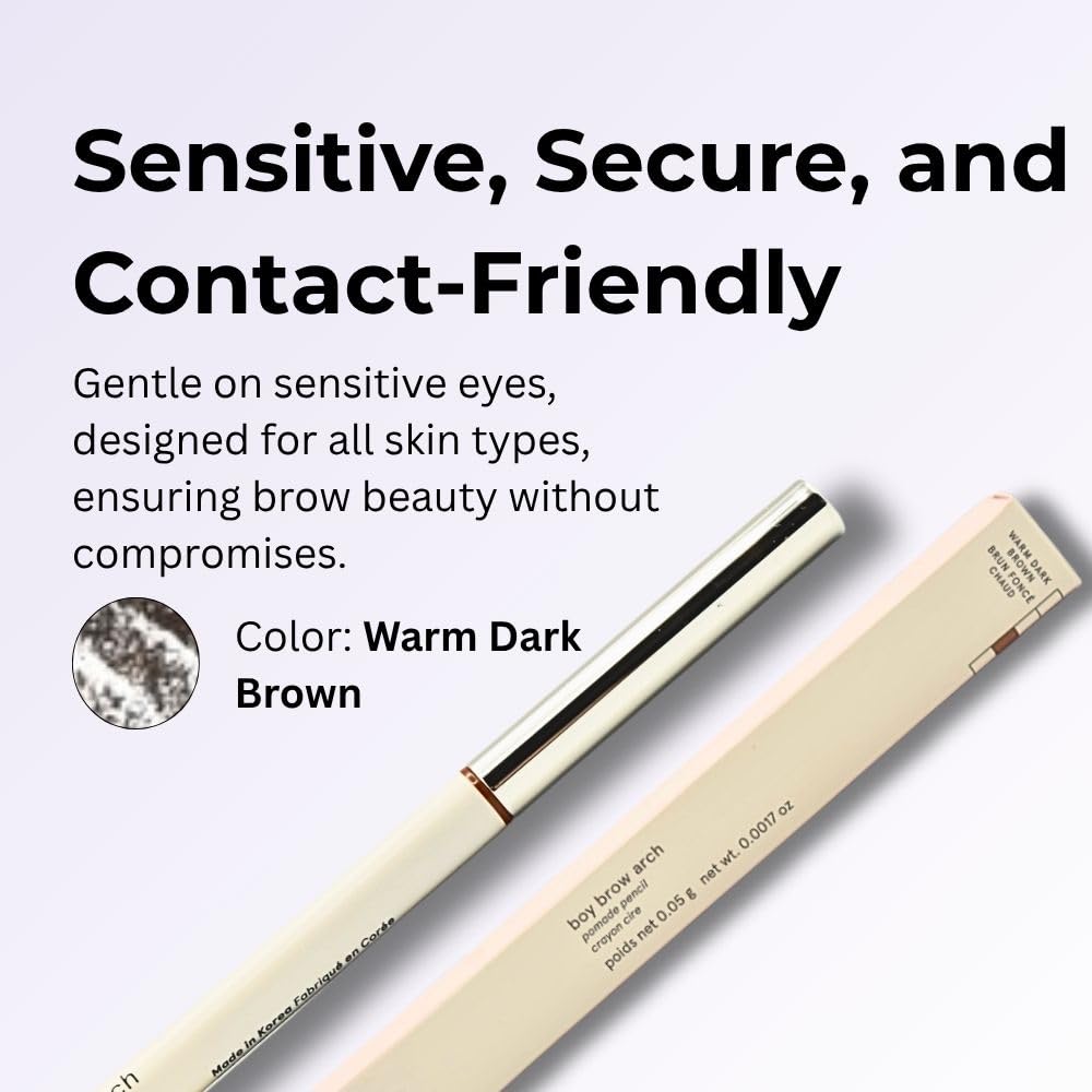 Glossier Boy Brow Arch 2-in-1 Longwear Pomade Lápiz de cejas marrón oscuro cálido