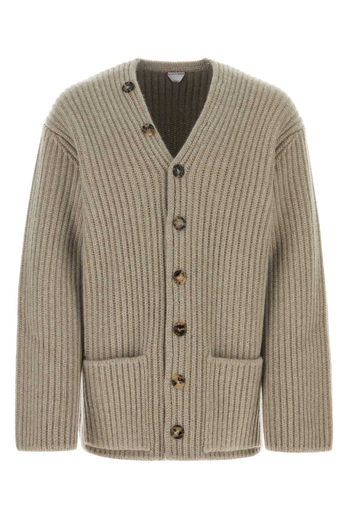 Bottega Bottega Veneta Cappuccino Wool Blend Cardigan - Image 4