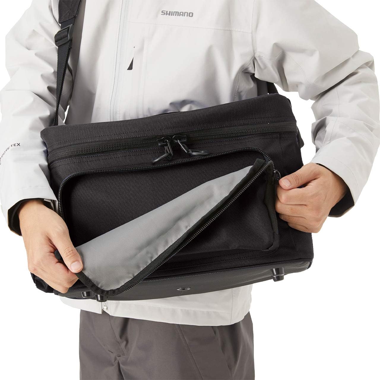 シマノ(SHIMANO) タックルクッションバッグ L ブラックダックカモ BA-038T