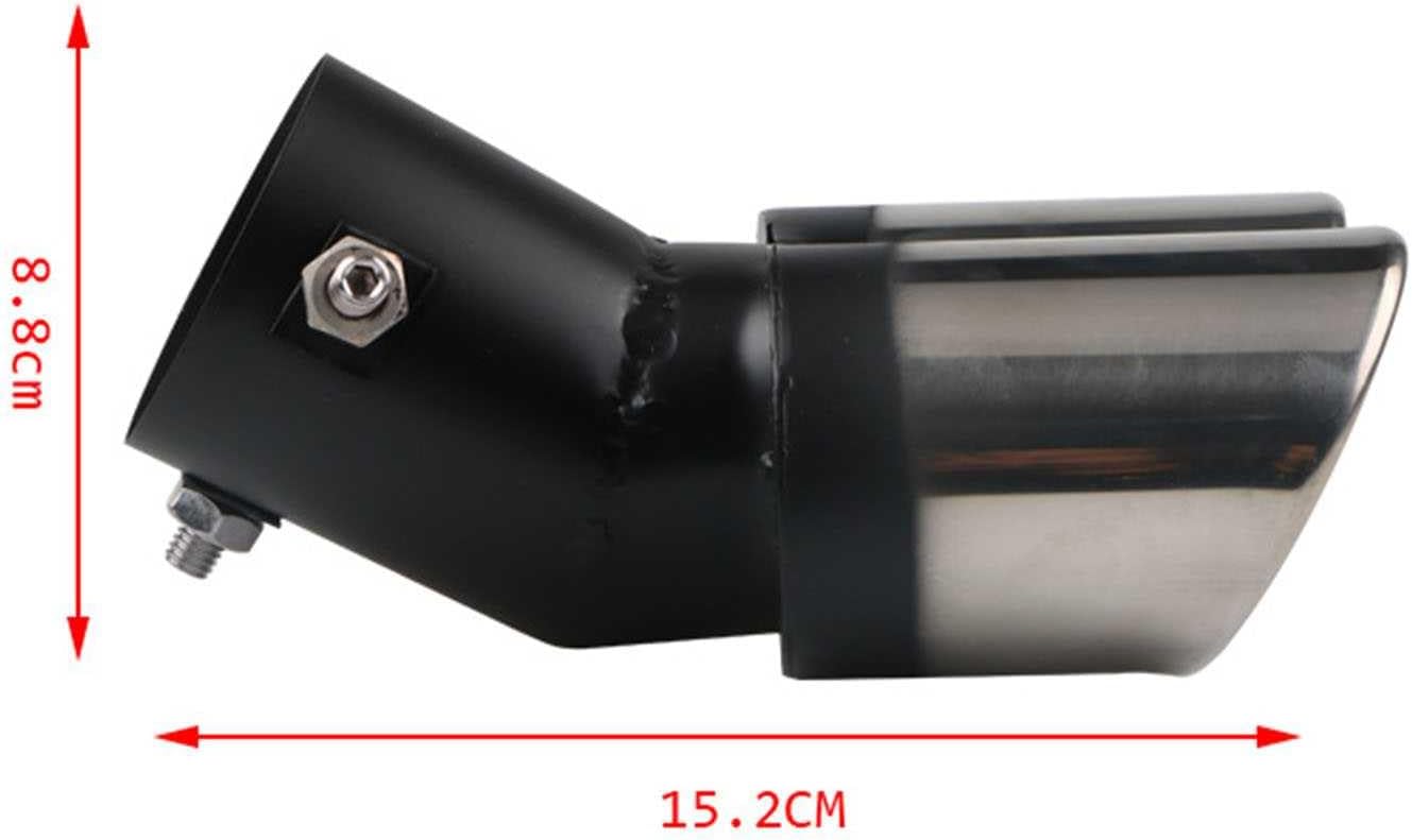 Toyota Sienta 10 Series Model MXPC10G/MXPL15G Tail Throat, Stainless Steel, Muffler Cutter, Tail Throat, Matte Black, Car Exhaust Pipe, Double Pipe, Decorative Accessories, Exterior Parts Easy