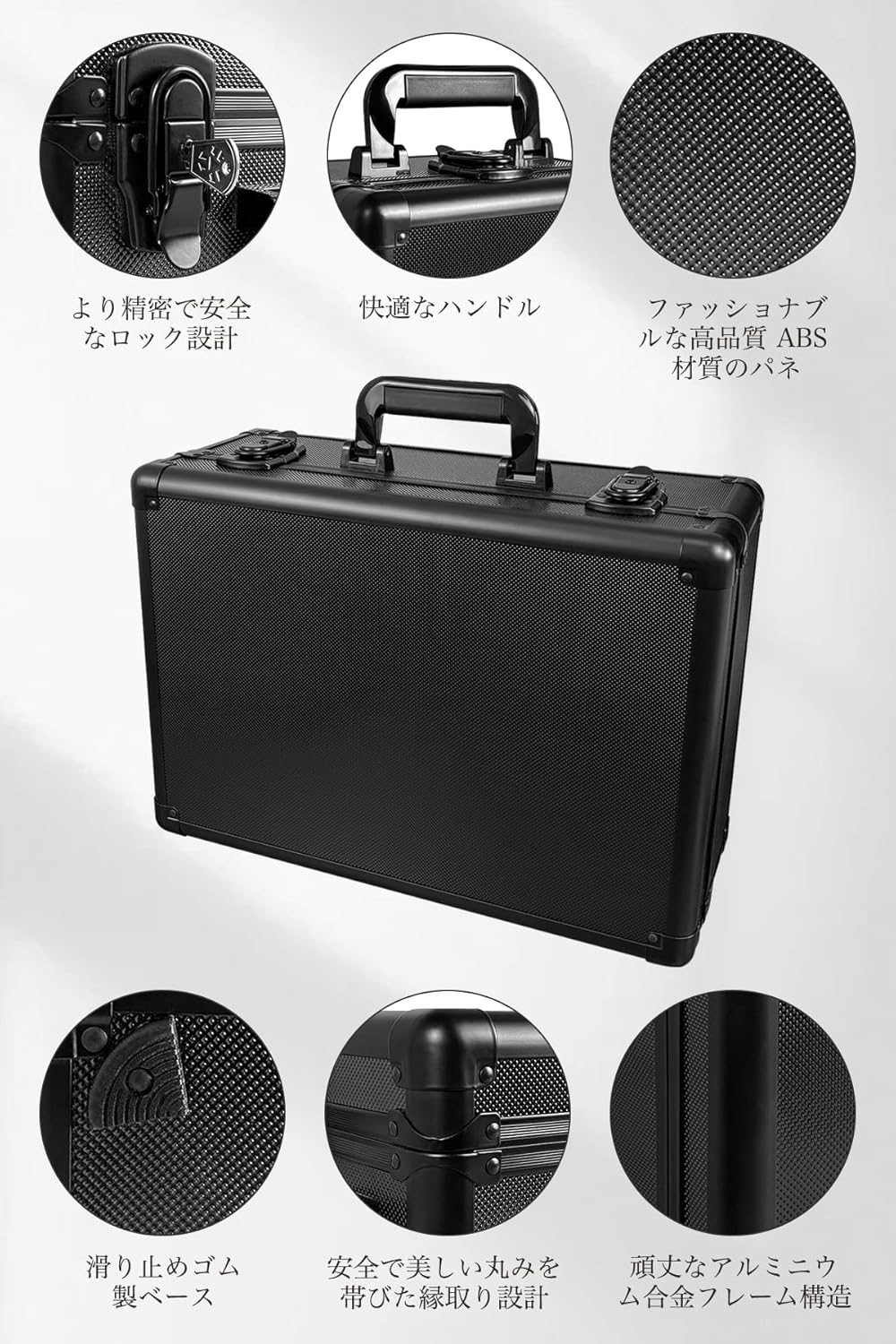 PSA BGS Storage Case Aluminum Alloy Deck Case [2025 Latest Upgrade] Screw Down Also Storable Large Capacity 152 PSA Loader Storage ars Authentication Magnetic Loader Case (Black, PSA