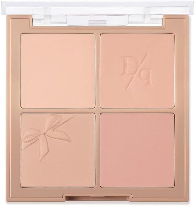 "Official" Daisy Blending Mood Cheek Blending Mood Cheek / Blusher Palette / 4 Color Brasher / Yeve/Brevet / Warm Tone & Cool Tone/ Cheek Palette (10 Muted Nuts)