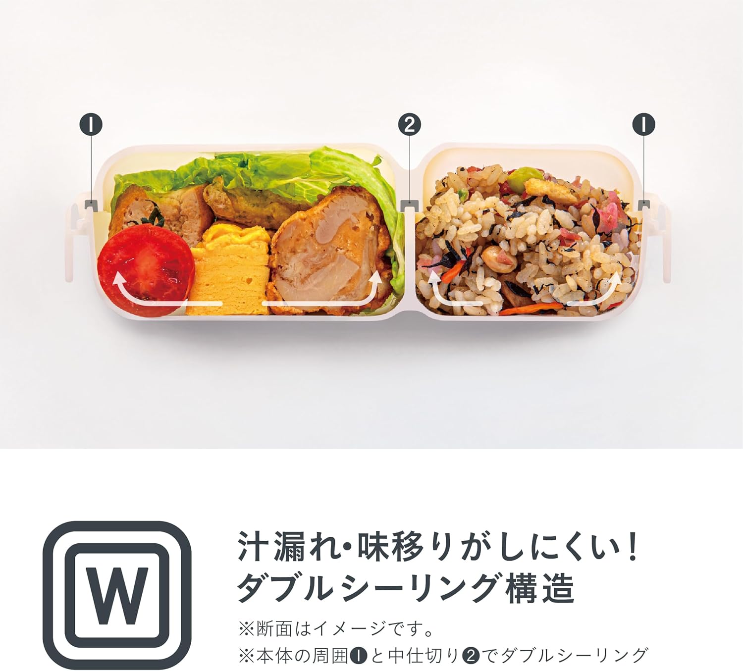 CB Japan Dome Lid Bento Box, Easy to Arrange, Fluffy, 600ml, Navy, 4-Point Lock for Secure Fixation, W-Seal to Prevent Leaks, Dome Man 600 DSK
