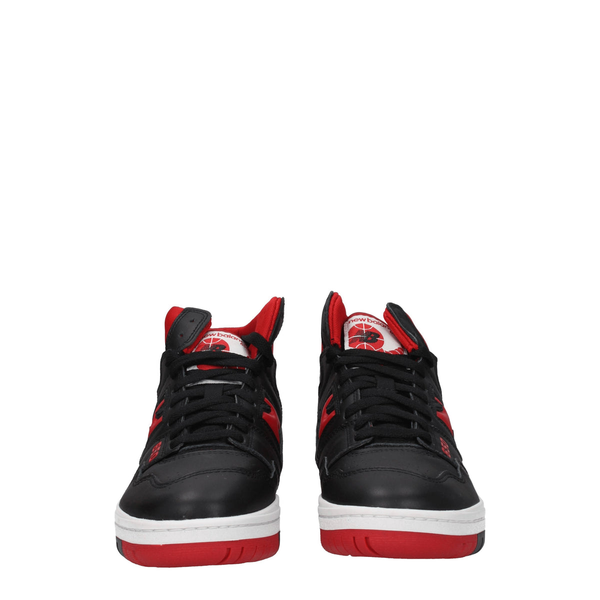 Designer Brand ニューバランススニーカー650メンレザーブラック/赤 - Image 4