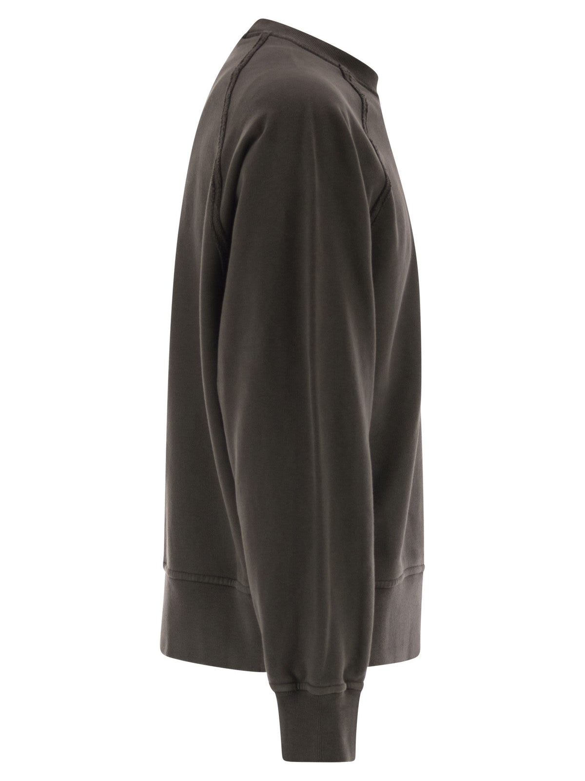 Stone Stone Island Oversized Crew Neck Sweatshirt With Raglan Sleeves - Image 4