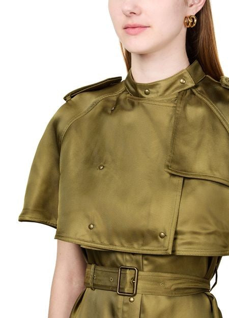 BURBERRY Cinched trench coat-style dress - Image 4