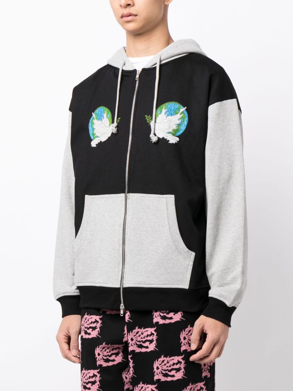 Rassvet Rassvet（Package）Peace Zipped Hoodie Knit - Image 4