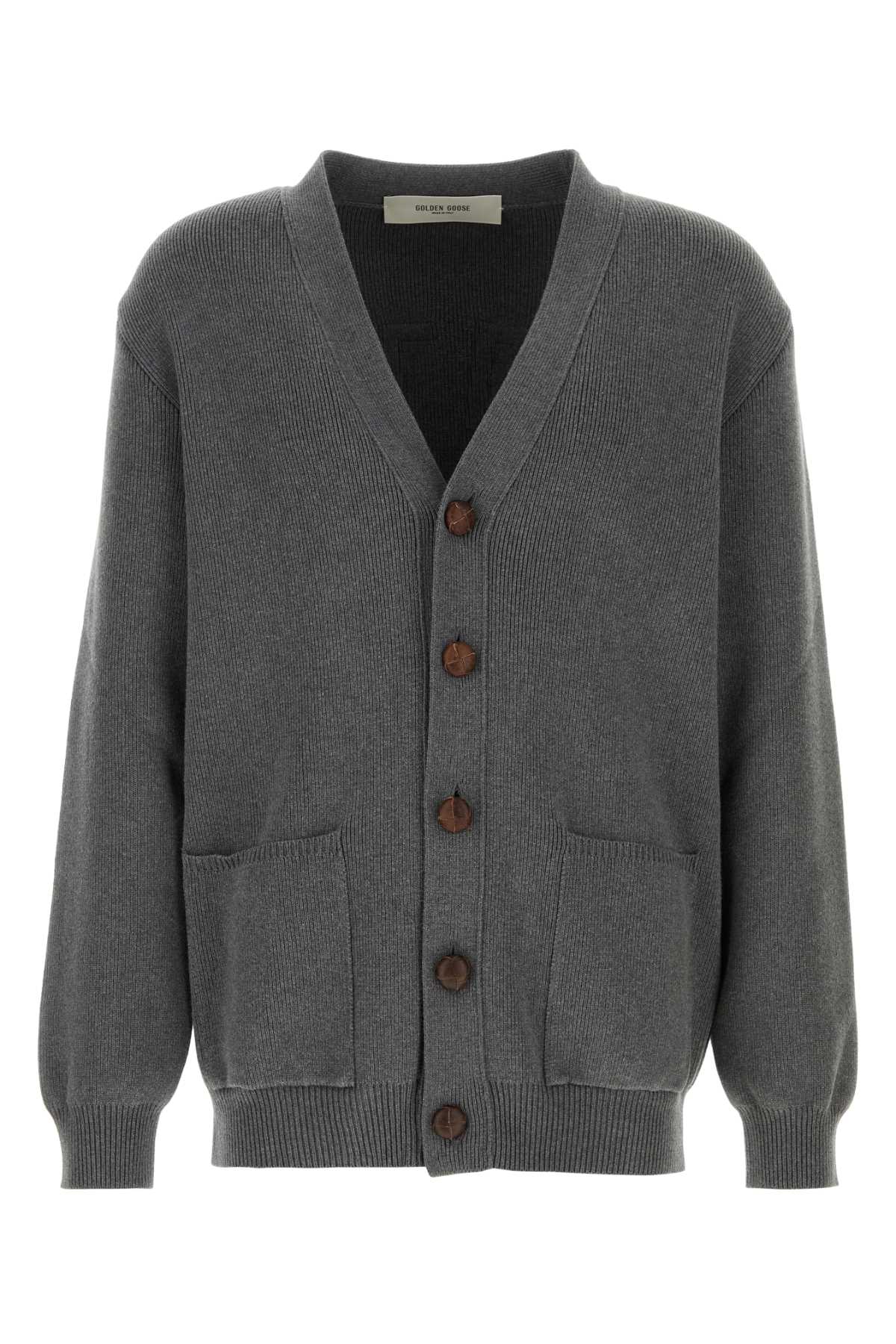 Golden Golden Goose Deluxe Brand ダークグレー コットンブレンド ダリル カーディガン - Image 4