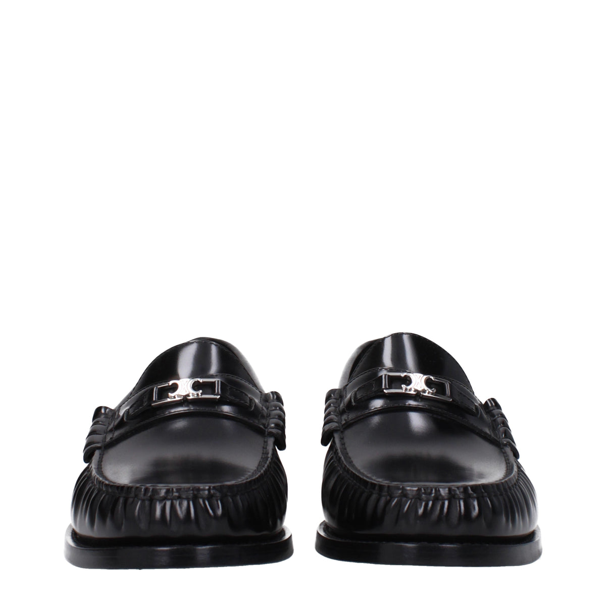 Celine セリーヌ・モカッシーニトリオンフマンスキンブラック - Image 4