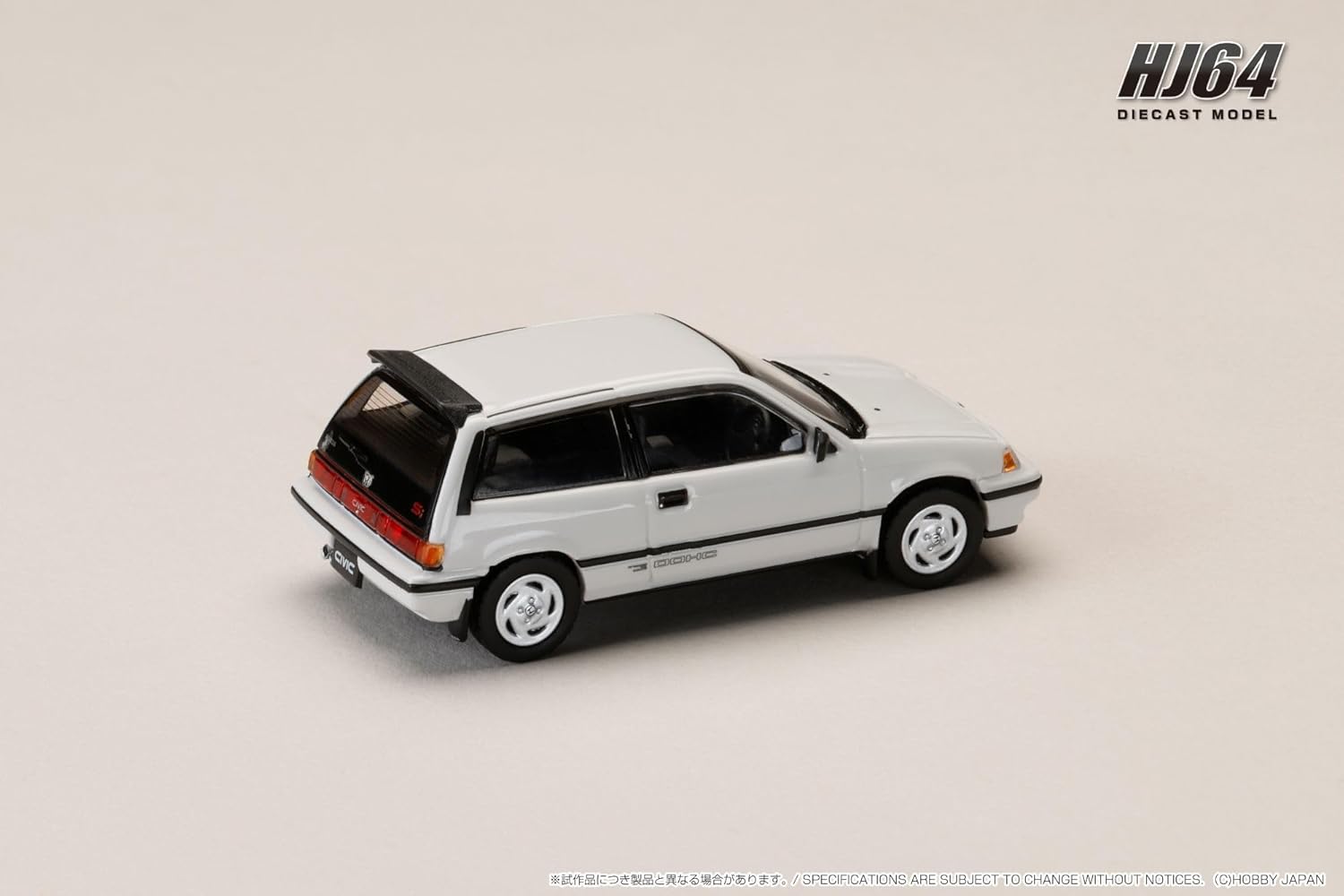 1/64 Honda CIVIC (AT) LATE VERSION/Genuine Optional Parts Included, White