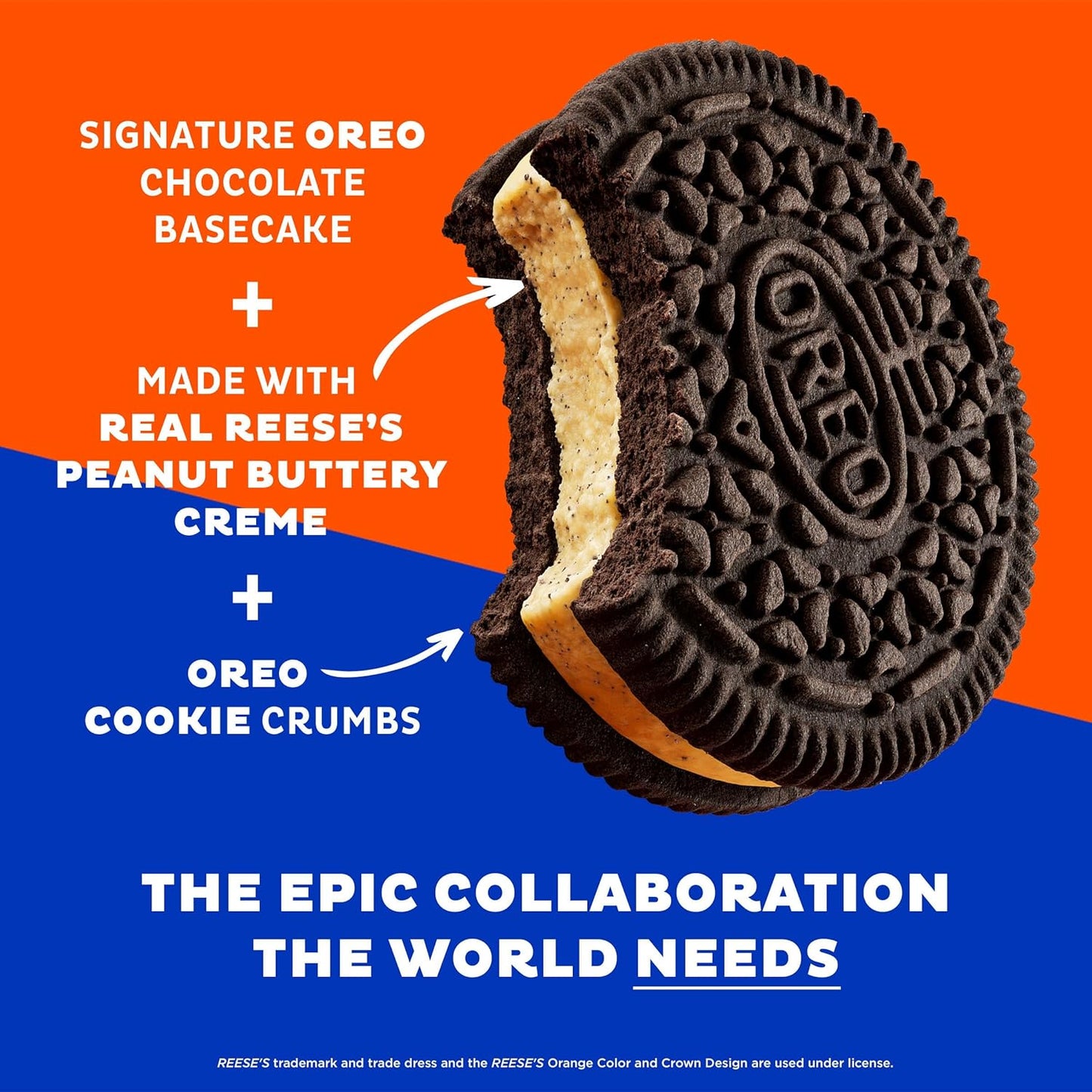 OREO REESE'S Peanut Buttery Creme Chocolate Sandwich Cookies, 12.35 oz (Pack of 2)