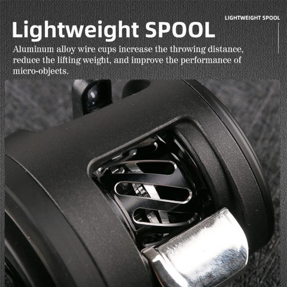 Bait Casting Reel DKS Small Drum Wheel 11+1BB 6.2:1 Light Spinning 196g Fishing Reel Carp Reel Fishing
