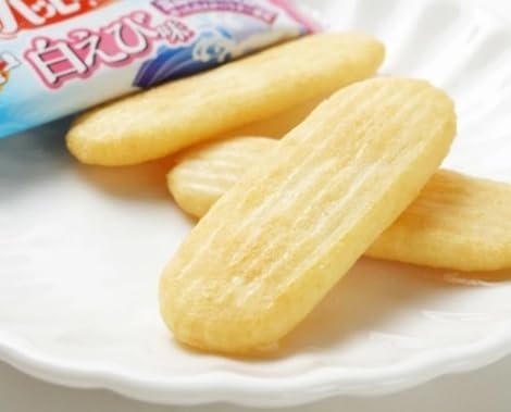 Happy Turn White Shrimp Flavor, Pack of 14, Uses White Shrimp Powder From Toyama Prefecture, Snacks