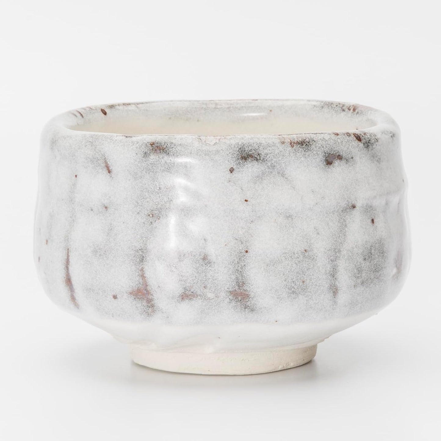 Mino Ware 505-05 Matcha Bowl, Matcha Rice Bowl, Tea Ceremony, Diameter Approx. 4.7 inches (12 cm), Tataki Matsushino White, Made in Japan