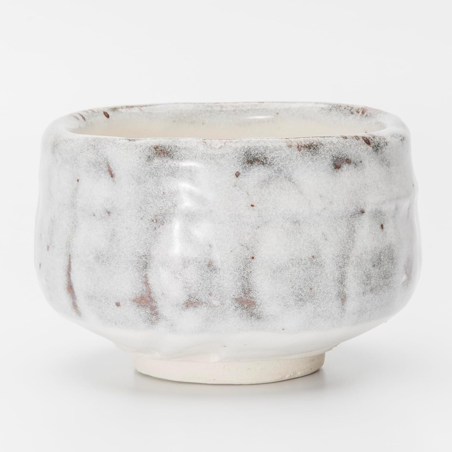 Mino Ware 505-05 Matcha Bowl, Matcha Rice Bowl, Tea Ceremony, Diameter Approx. 4.7 inches (12 cm), Tataki Matsushino White, Made in Japan