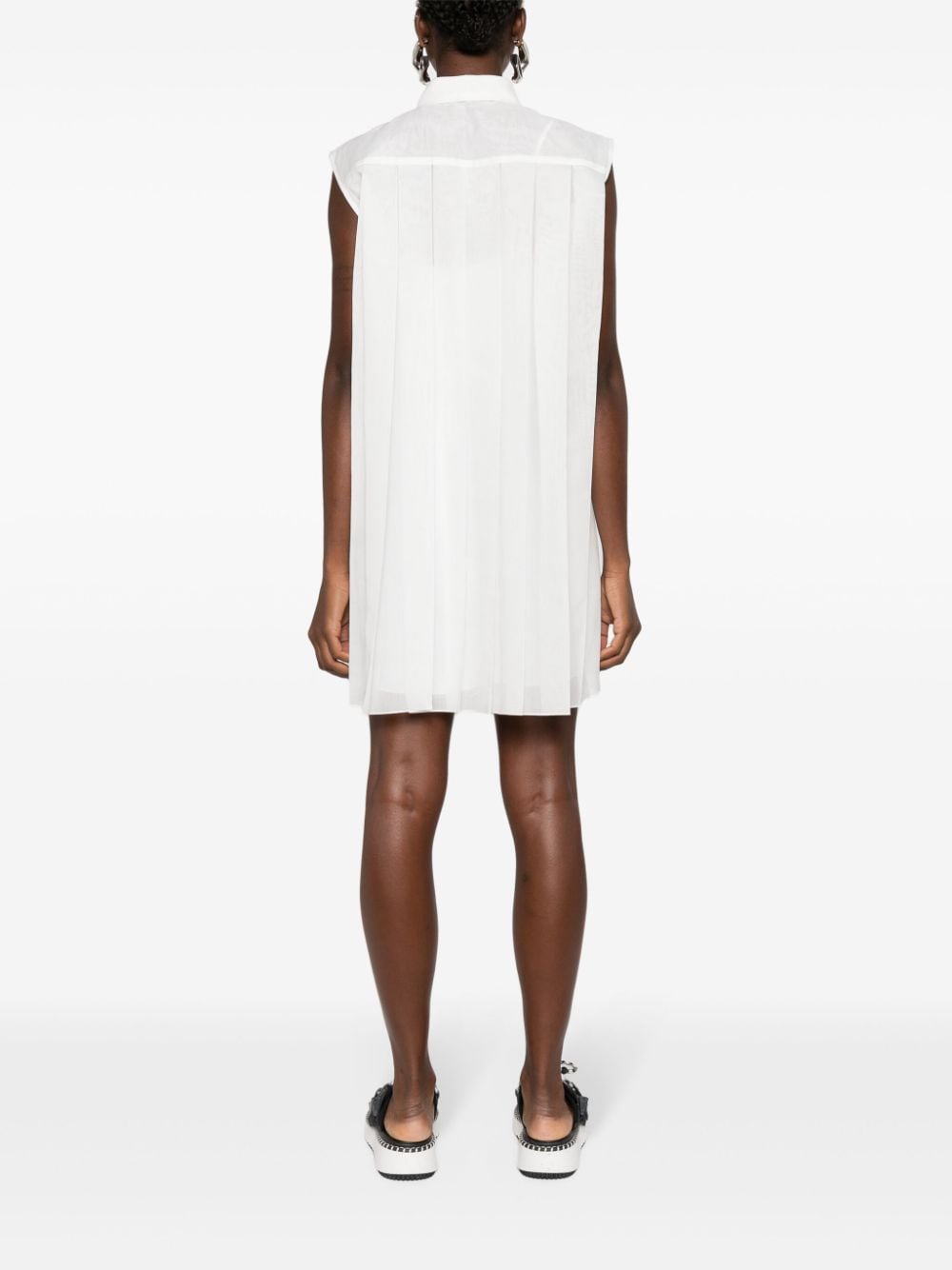 Sacai Sacai Cotton Blend Chemisierドレス - Image 4