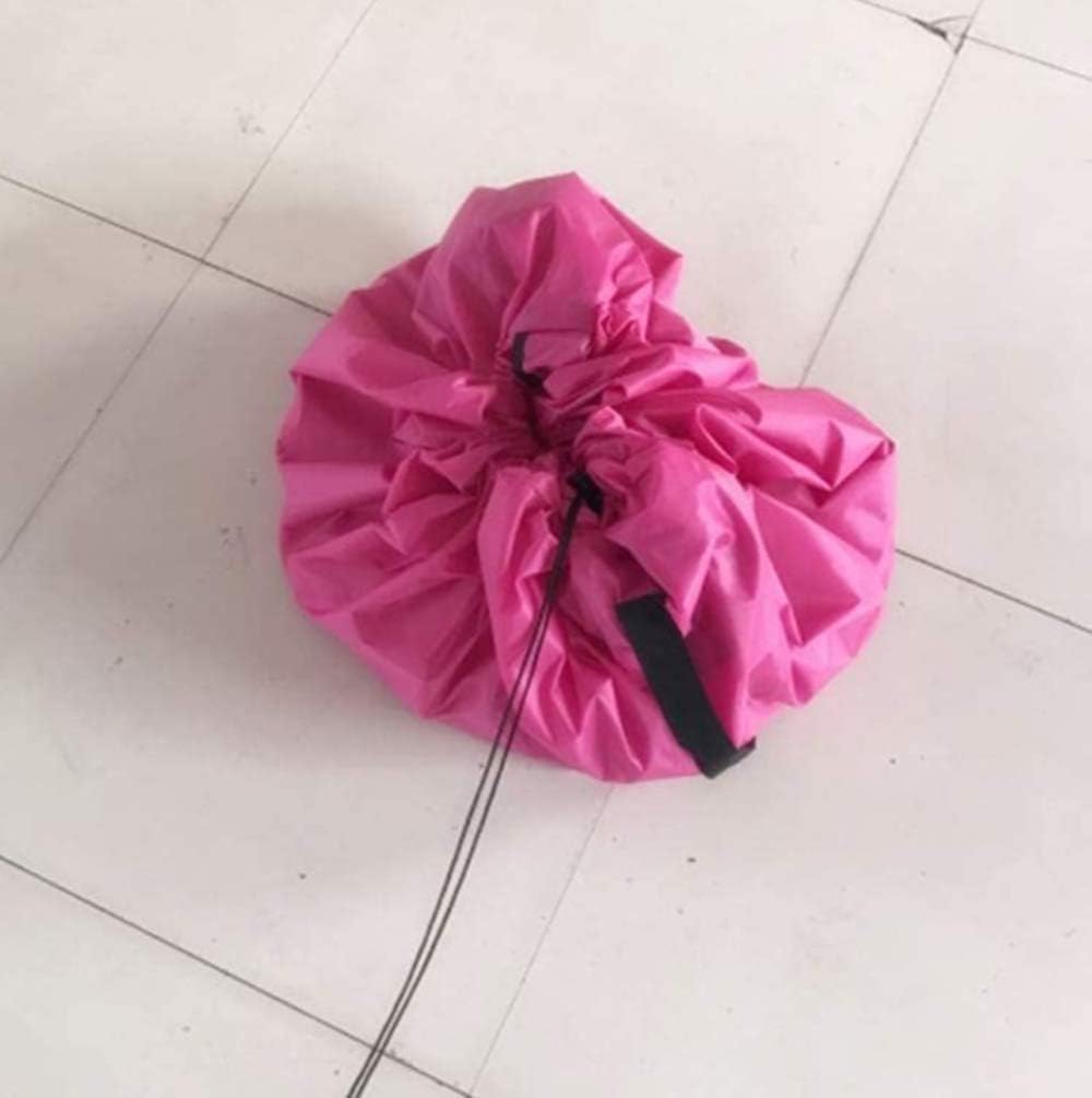 Samcos Toy Storage Bag, Children's Play Mat, Large Capacity, 59.1 inches (150 cm), Diameter 59.1 inches (150 cm), Foldable Toy Storage Bag, Easy Cleanup, Storage Supplies (Hot Pink)