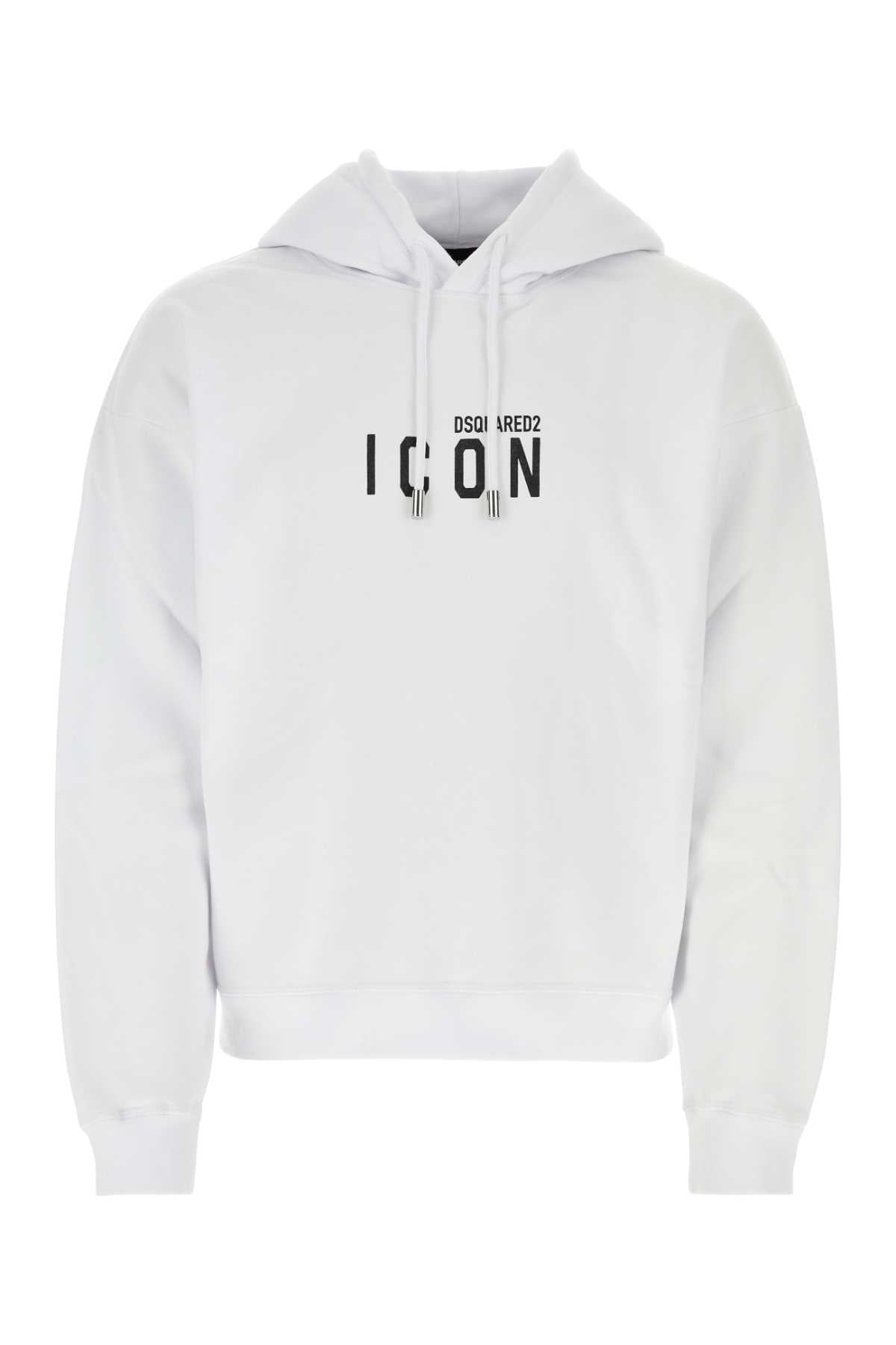 Dsquared2 Dsquared White Cotton Sweatshirt - Image 4