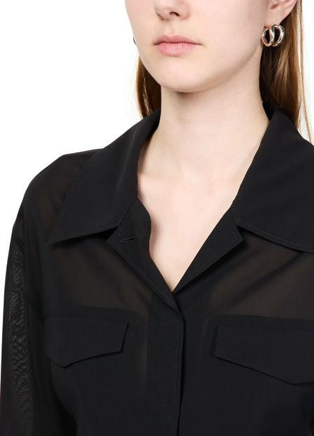 COURREGES 2-pocket cotton crop shirt - Image 4