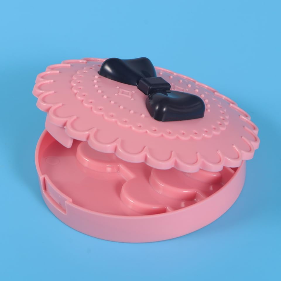 FRCOLOR Eyelash Organizer False Eyelash Acrylic Organizer Eyelash Case Cosmetic Eyelash Box, Pink