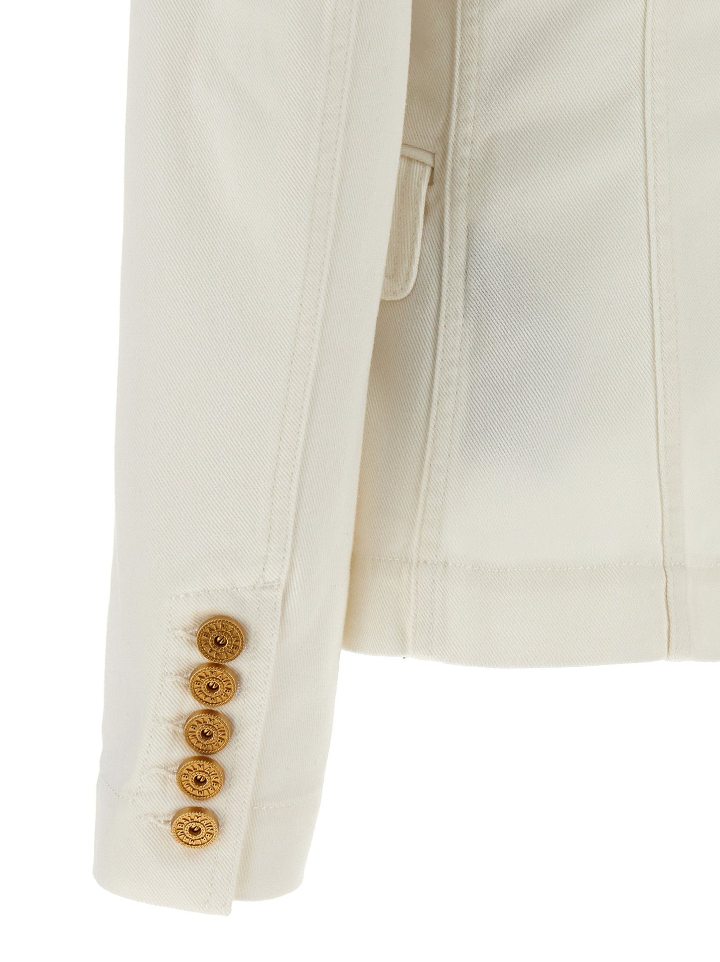Balmain バルメイン二重胸肉デニムブレザー - Image 4