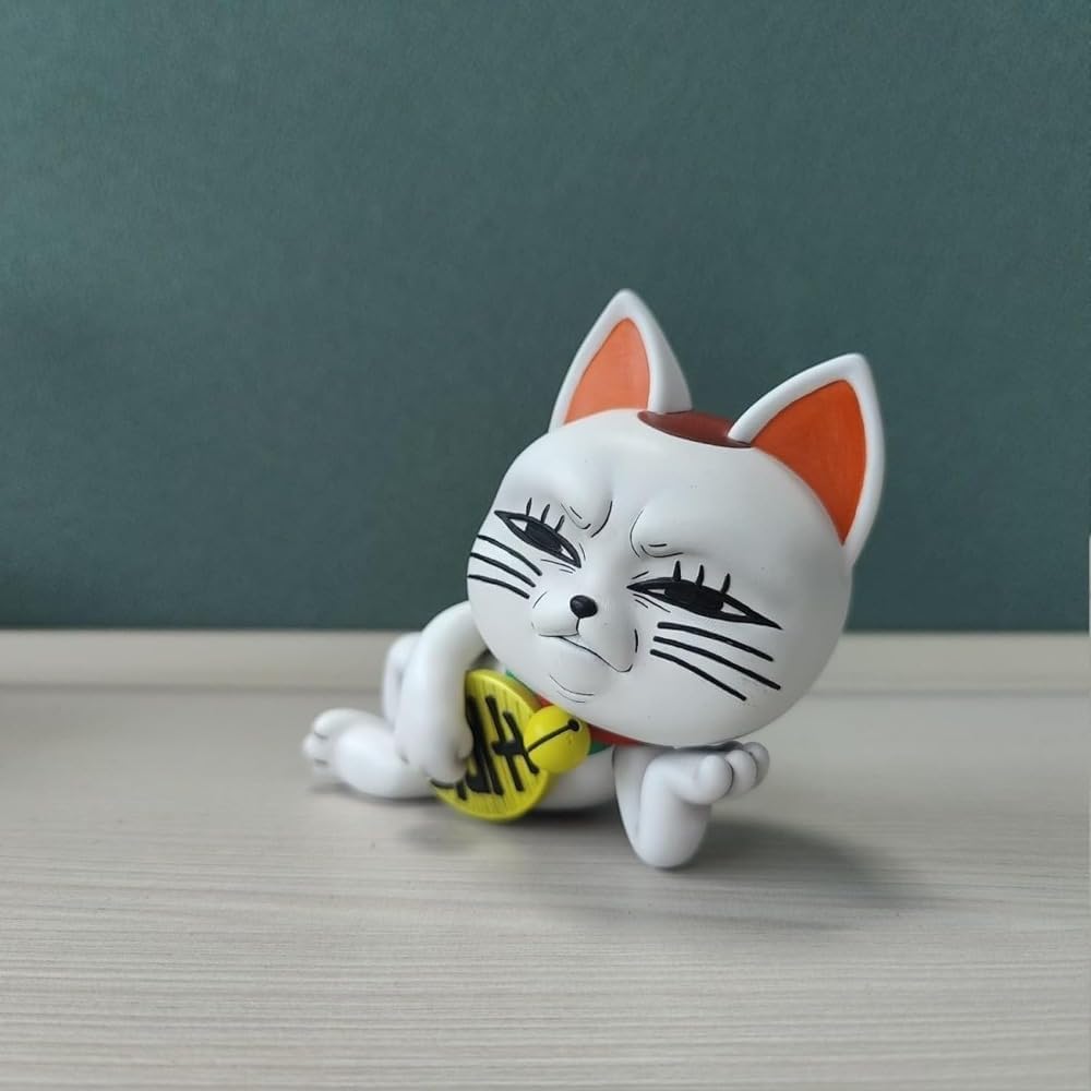 GoldixStore Turbo Bava Figure Maneki Neko Fashion PVC Cute Painted Finished Product Display Figurine Desktop Decoration Popular Anime Decoration Cute Moe Product Collection Birthday Gift