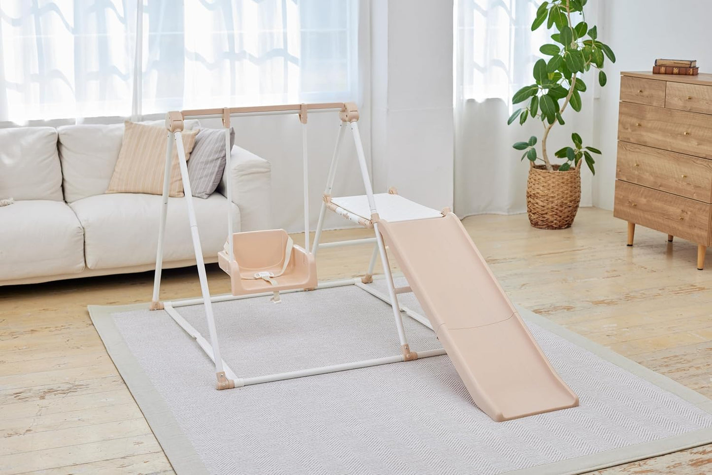 Nonaka Seisakusho (NONAKA WORLD) Folding Long Slope Kids Park, F, Natural