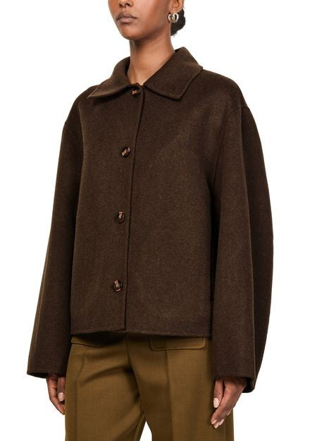 SOEUR Gyoda woolen cropped coat - Image 4