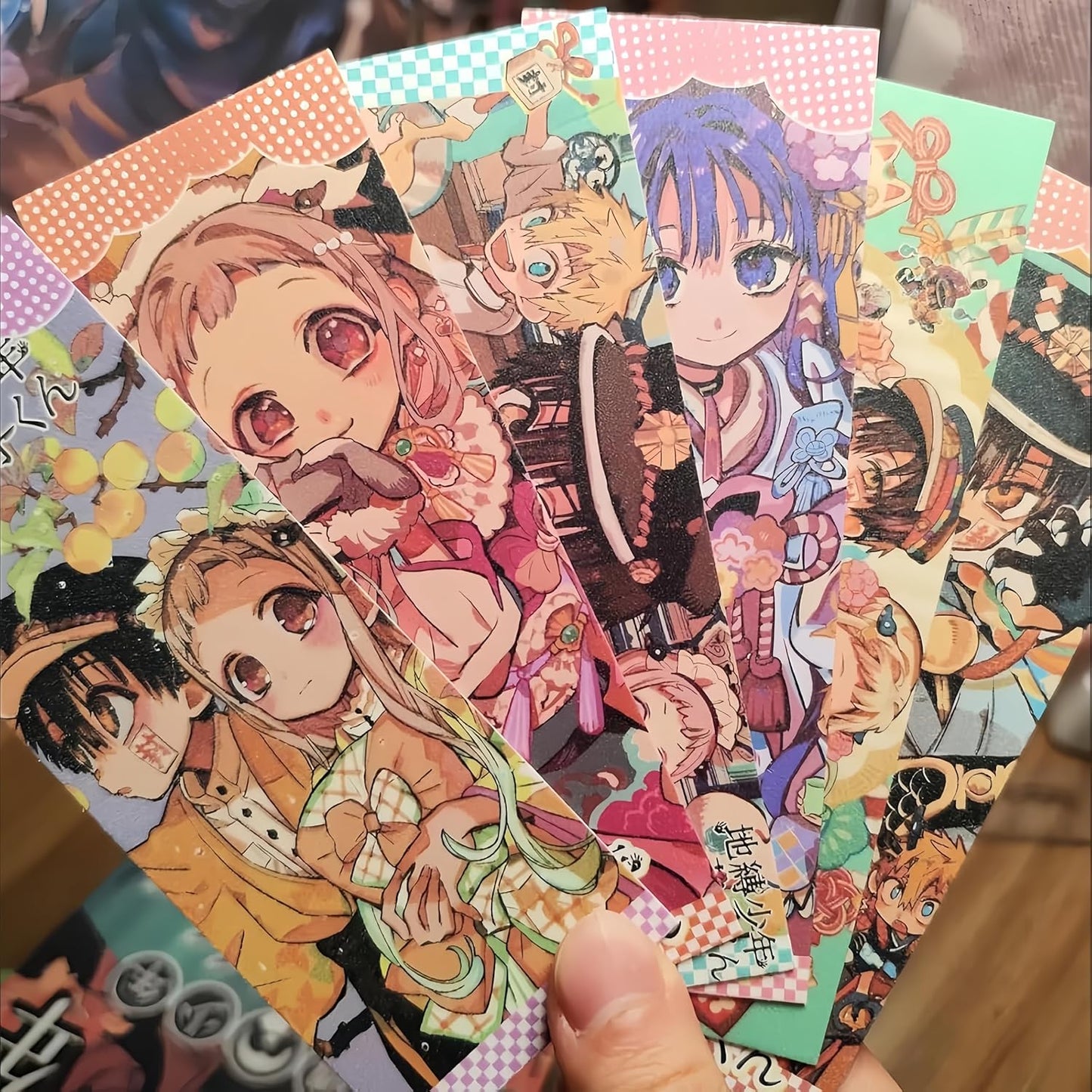 Shibaku Shounen Hanako-kun Goods 51-Piece Set Lucky Bag with Base Badge Acrylic Stand Small Cards Hanako-kun Yahiro Nene Anime Merchandise Birthday Present Gift Moe Goods Souvenir Parallel Import