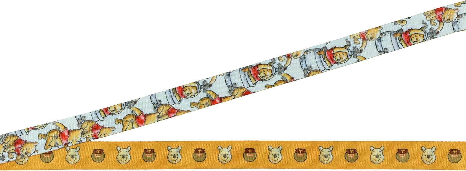 Disney Winnie The Pooh Hunny Pot Cordón Separable Soporte para Tarjeta de Identificación con Adorno de Goma de 2"