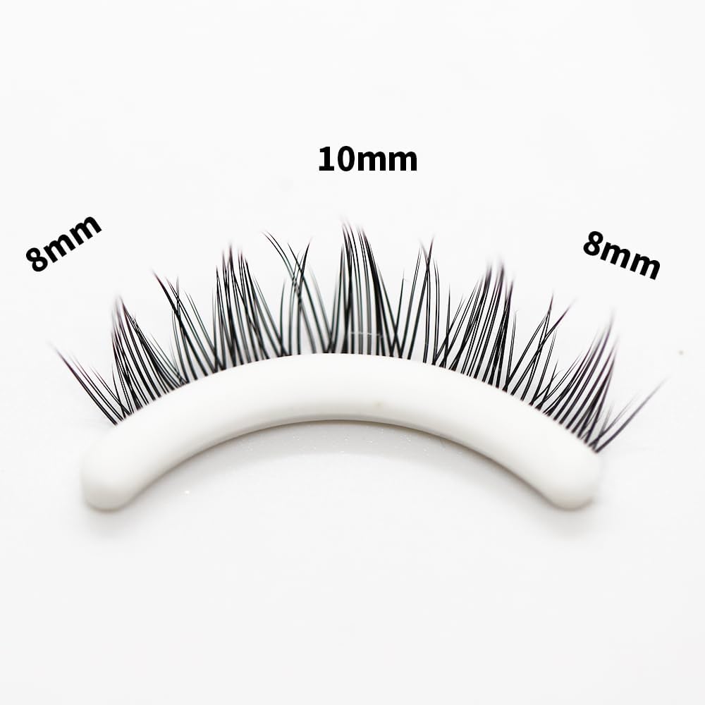 MENGJIESHANGPIN (NX-10) False Eyelashes, 6 Row Set, Natural Dense, No Glue Required, Easy to Put On and Take Off, Spot Repair, Eye Area, For Everyday Use, Dating, Party Compatible, For Beginners, Busy